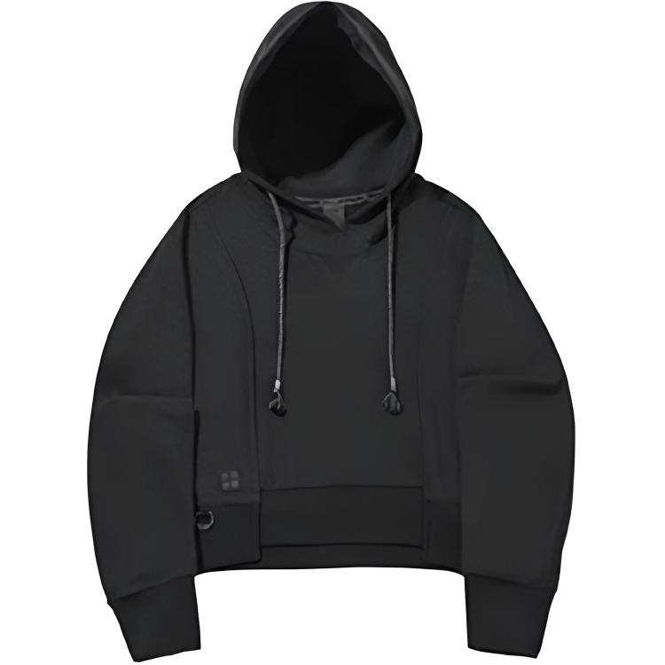 Li-Ning Li Ning Sweatshirts Women's Black Hooded Moderate Regular