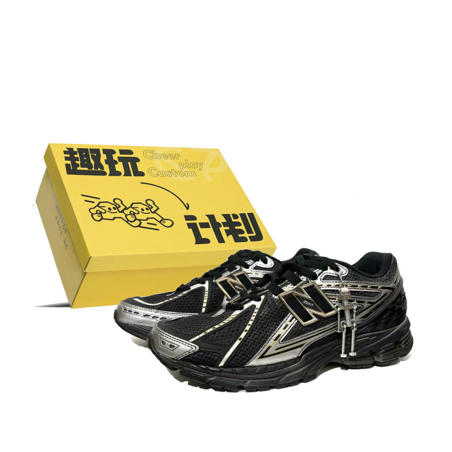 New Balance New Balance NB 1906R Cushioning Slip Resistant Low top Running Shoes Men's Black Silver