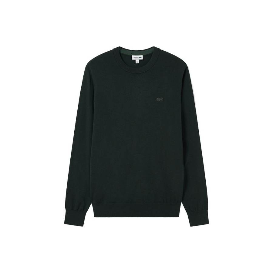 LACOSTE LACOSTE Logo-appliqué Wool Jumper