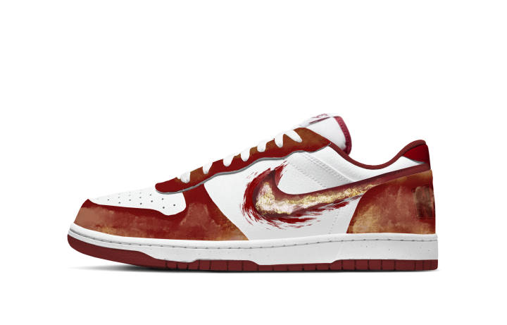 Nike Nike Big Golden Feather Reverse Feather Low top Skateboard Shoes Men's Red