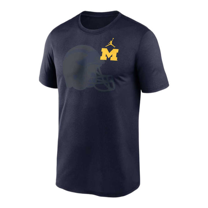 Jordan Jordan Michigan Campus Legend Shadow Logo Men's Jordan Dri-FIT College T-Shirt