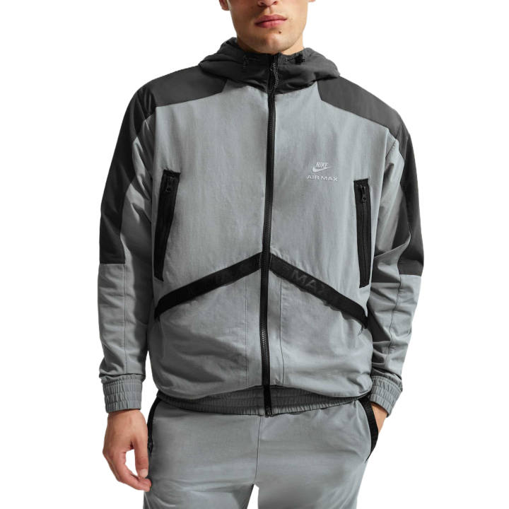 Nike Nike Sportswear Jackets Men's Cool Gray/Carbon Black/Black Hooded Moderate Other