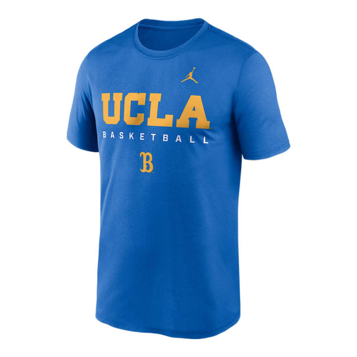 Jordan Jordan Dri FIT T Shirts Men's Blue Crew Neck Moderate