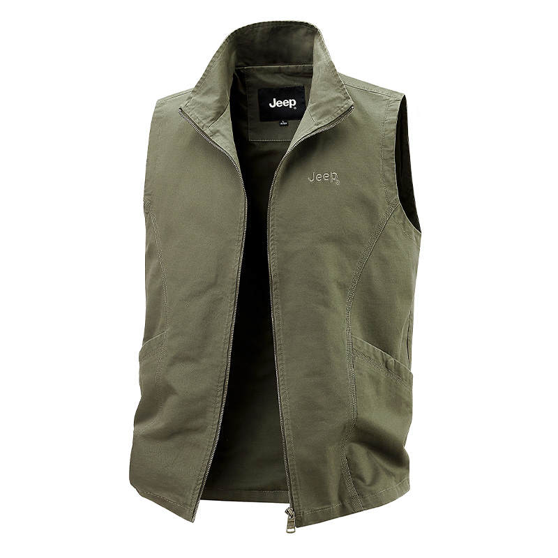 Jeep Jeep Vests Unisex Stand Collar Moderate Workwear