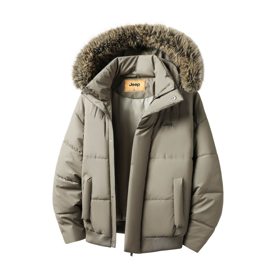 Jeep Jeep Puffer Jackets Unisex Stand Collar Thickened Parka Puffer Jacket