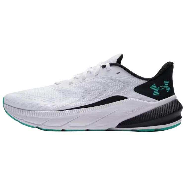 Under Armour Cushioning Abrasion Resistant Breathable Lightweight Running Shoes Men's White Black