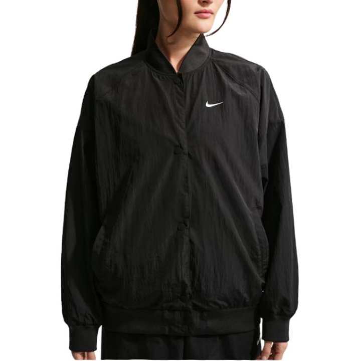 Nike Nike Jackets Women's Black Baseball Collar Moderate