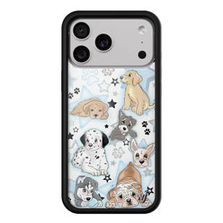 WILDFLOWER Silicone Material Puppy Party, Fully Enclosed Impact Resistant Durable Phone Cases