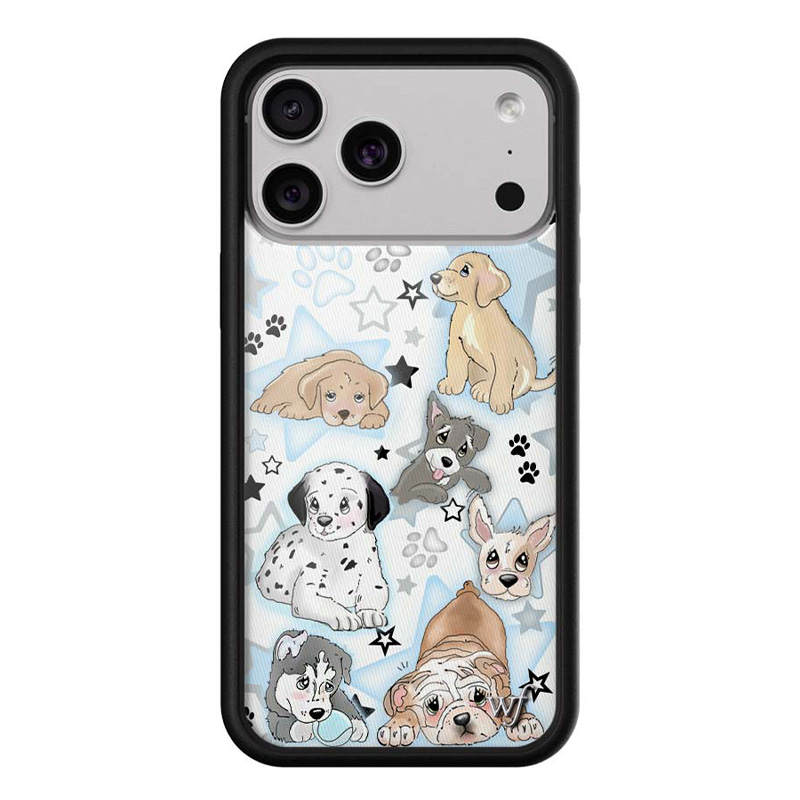 WILDFLOWER Silicone Material Puppy Party, Fully Enclosed Impact Resistant Durable Phone Cases
