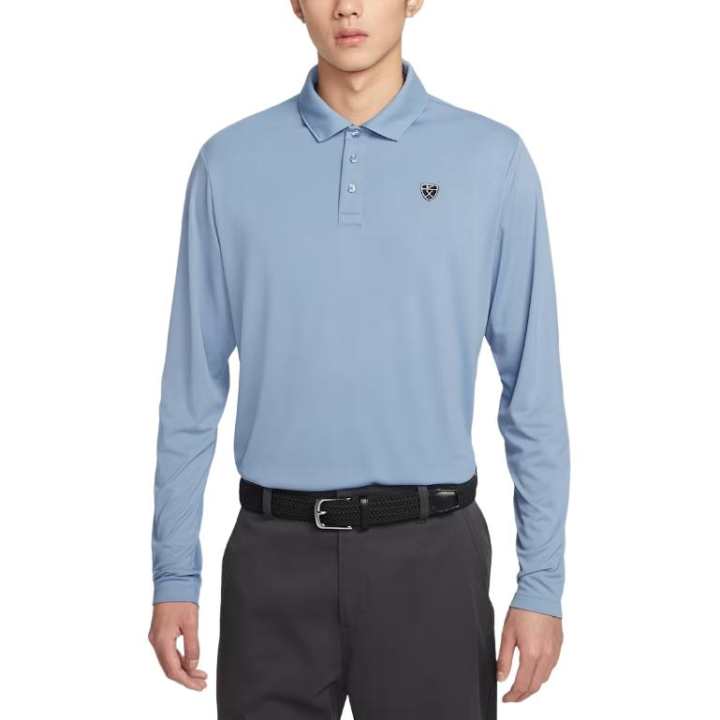 Nike Nike Golf Clothing Men's Blue Lapel Moderate