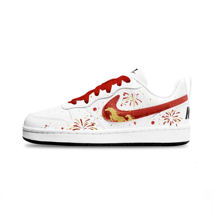 Nike Nike Court Borough Slip Resistant Abrasion Resistant Low top Kids' Skateboarding Shoes Unisex