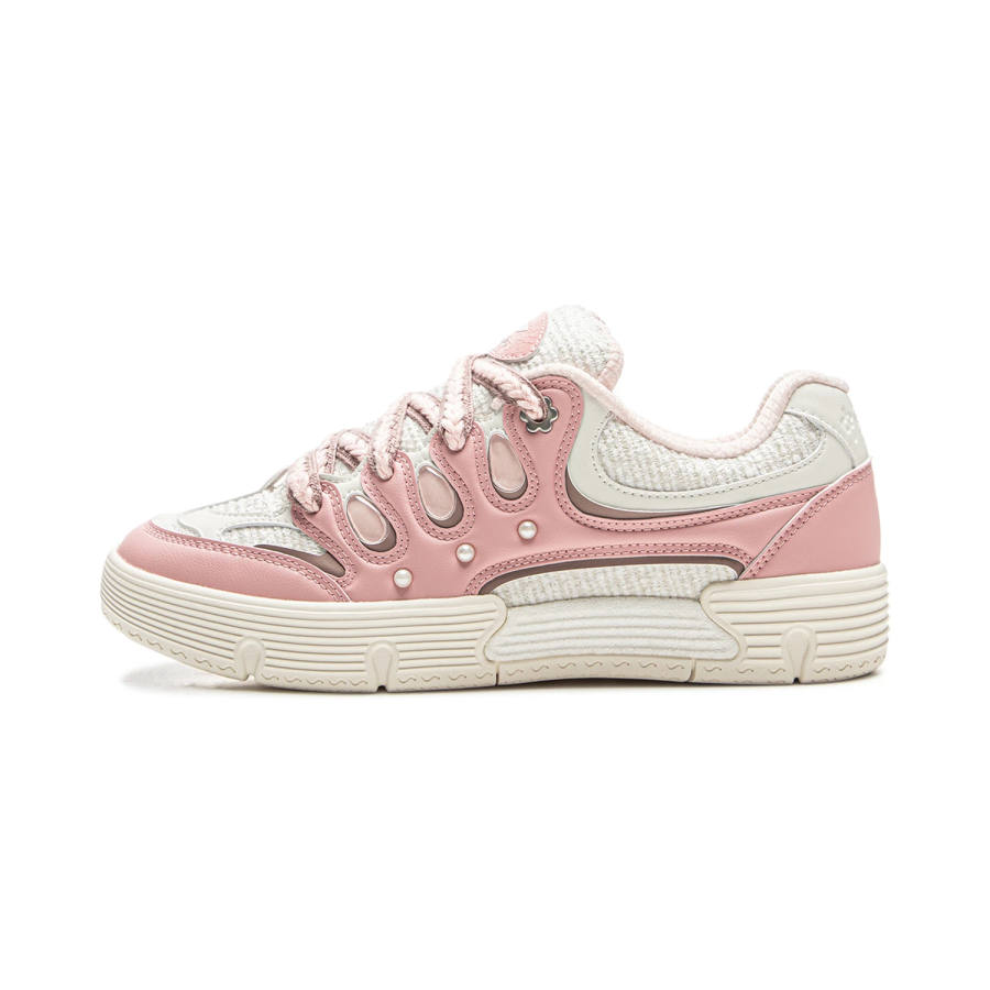 Li-Ning Li Ning Abrasion Resistant Lightweight Wear resistant And Lightweight Low top Skateboard Shoes Women's