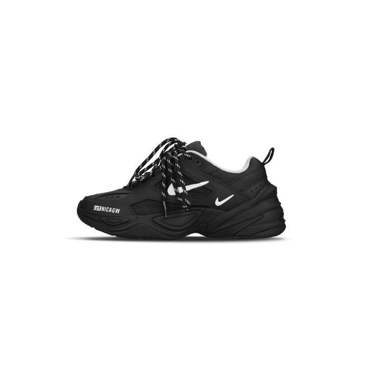 Nike Nike M2K Tekno Abrasion Resistant Slip Resistant Low top Chunky Sneakers Women's Black White