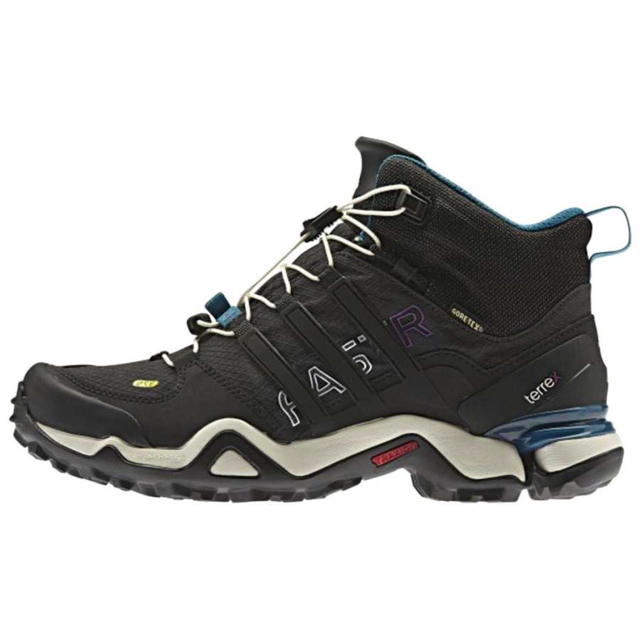 Adidas Adidas Terrex Fast Waterproof And Breathable Mid top Outdoor Shoes Women's Black Blue