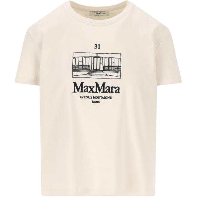 'S Max Mara Bella Graphic-Embroidered Crewneck T-Shirt