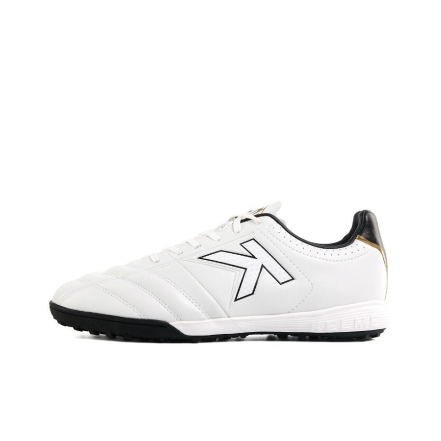 KELME TF Turf Slip Resistant Abrasion Resistant Slip Resistant Abrasion Resistant Soccer Shoes Men's White Black