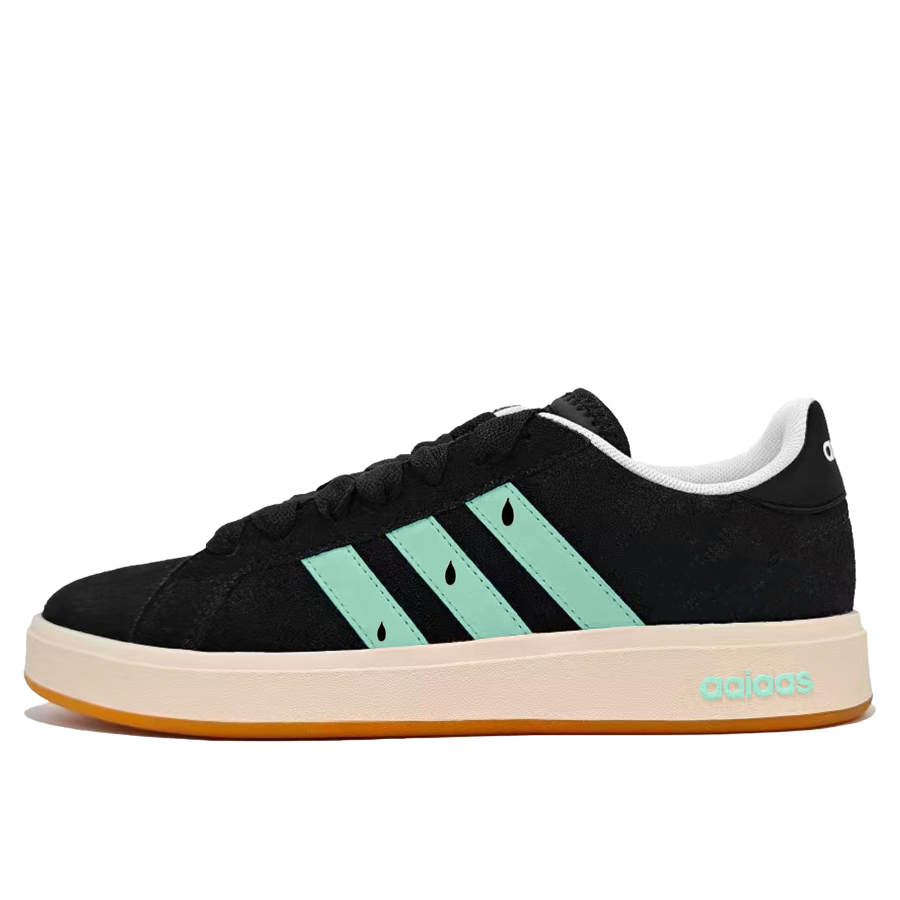Adidas Adidas Grand Court Base 00s Obsidian Ice Brew Synthetic Leather, Split Cow Leather Abrasion Resistant Low top