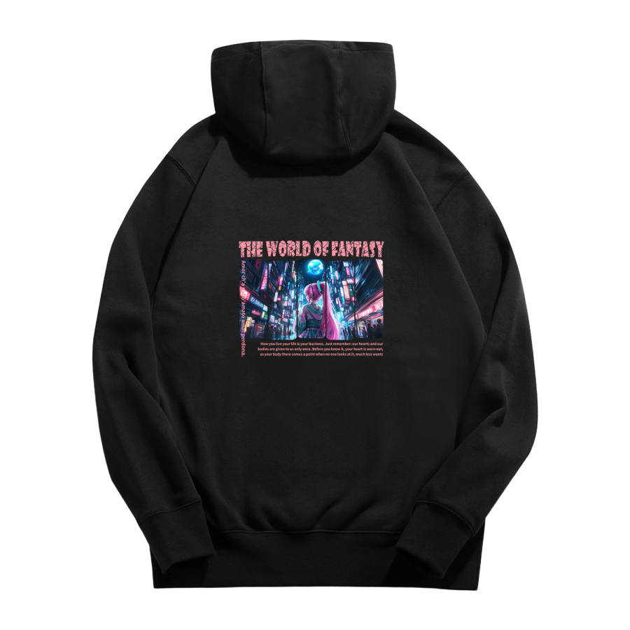 Nike Nike Sportswear Club Fleece Lined Moon City Hooded Long Sleeved Fitted Sweatshirt Unisex Black