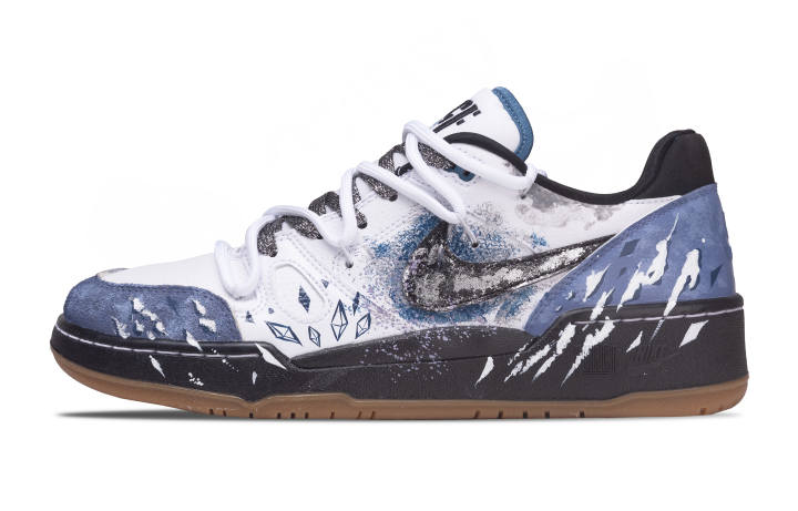 Nike Nike Full Force Star Infused Low top Skateboard Shoes Men's Blue White Black