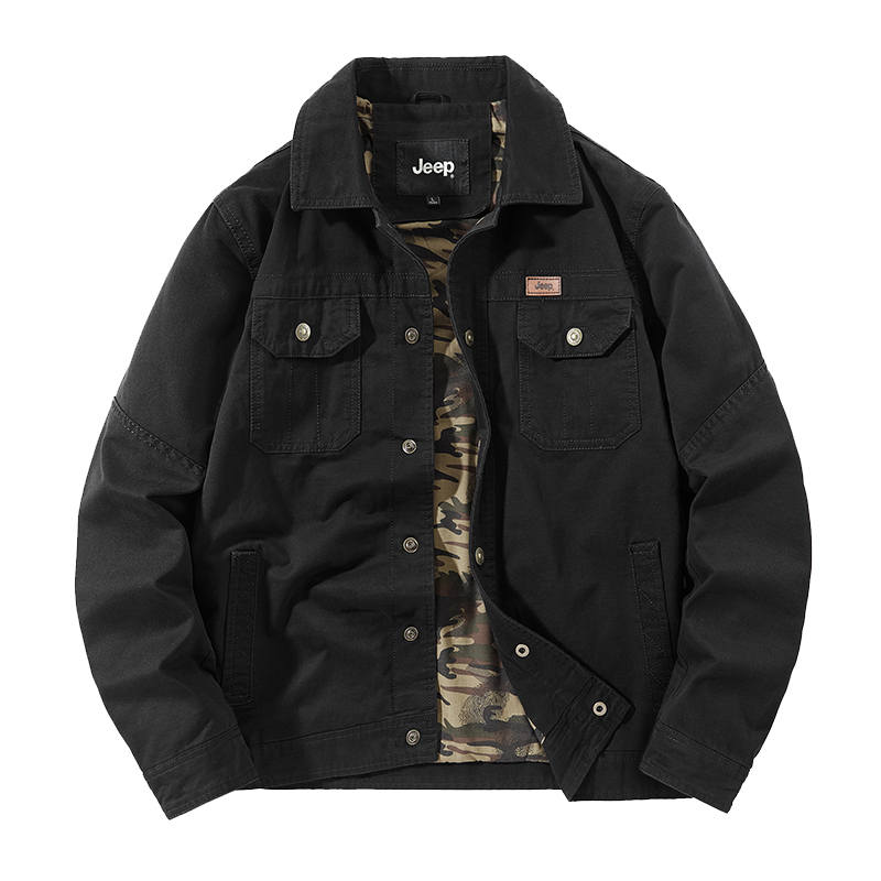 Jeep Jeep Jackets Unisex Lapel Moderate Workwear