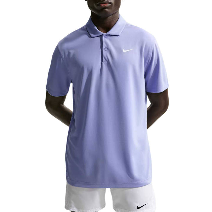 Nike Nike Dri Fit Polo Shirts Men's Light Thistle/White Polo Collar Moderate Straight Fit