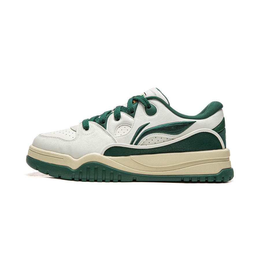 Li-Ning Li Ning Trendy Leap Low top Skateboard Shoes Men's White Green