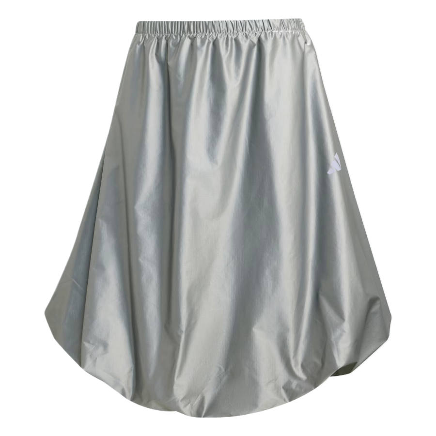 Adidas Adidas Casual Long Skirt Women's Silver Metal