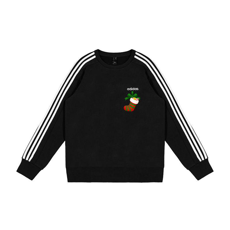 Adidas Adidas Sweatshirts Men's Black Crew Neck Moderate