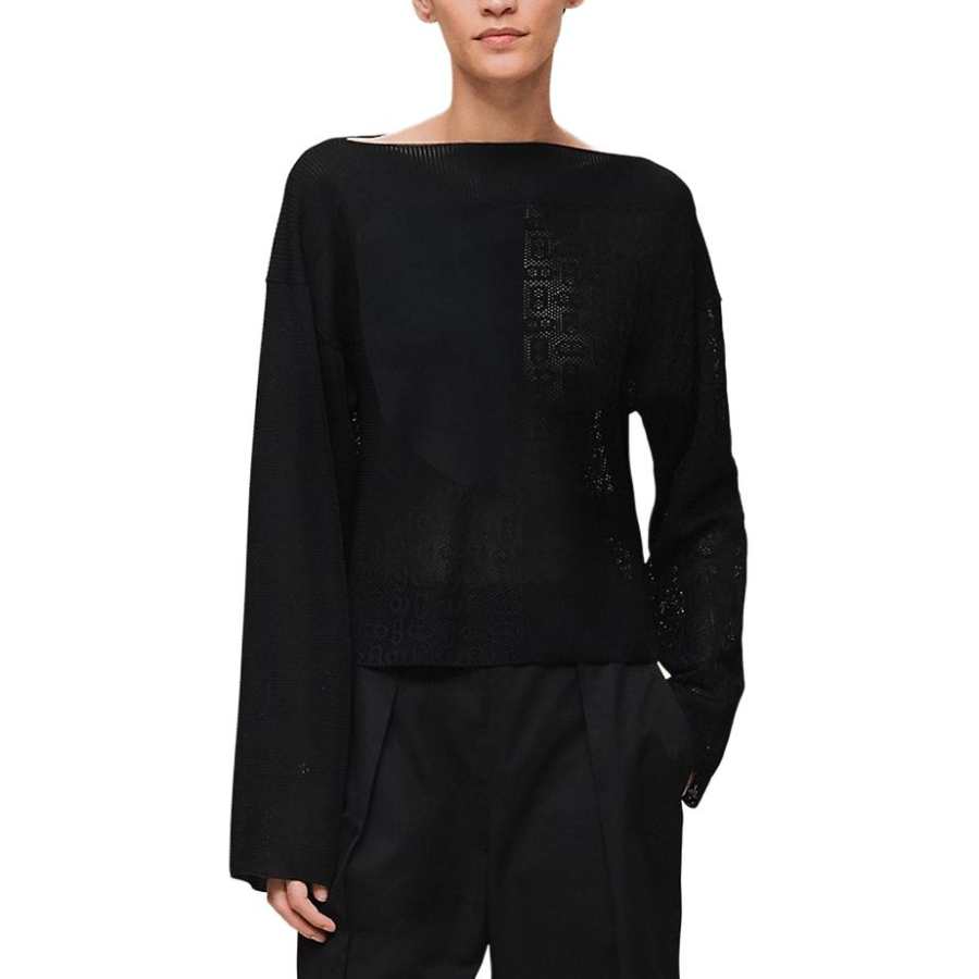 HERMES Knitwear Women's Black Moderate