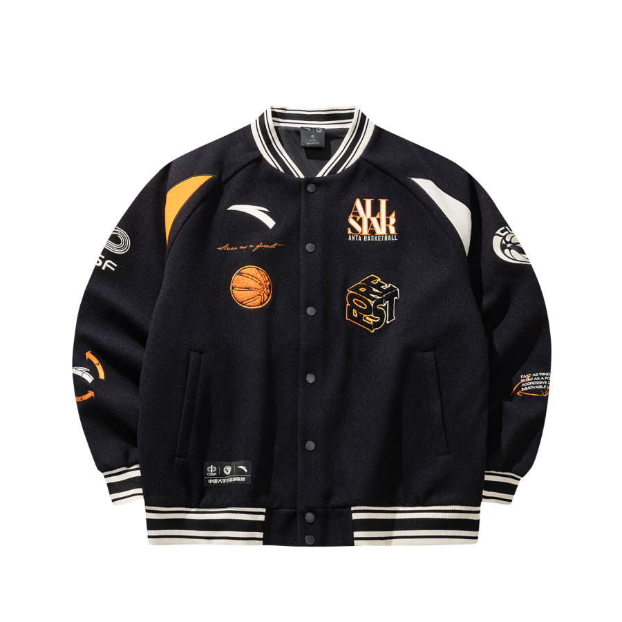 ANTA Anta Jacket Men's Black Orange Gray