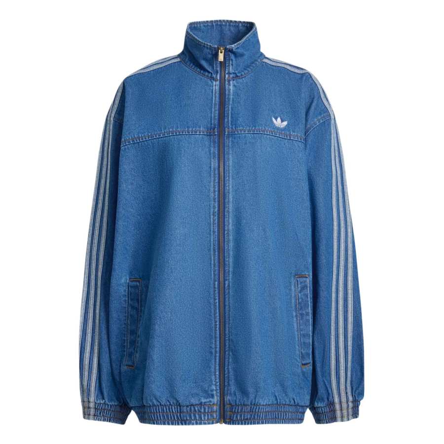 Adidas Originals Adilenium stripe-detail denim jacket