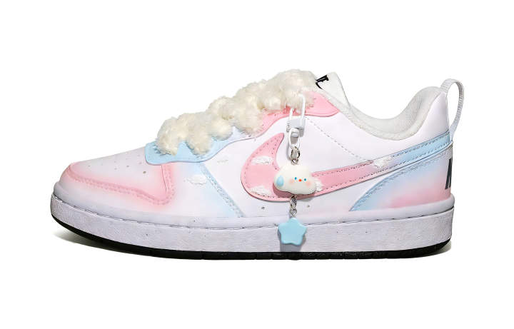Nike Nike Court Borough Nebula Wander Synthetic Leather Slip Resistant Abrasion Resistant Slip Resistant Abrasion Resistant