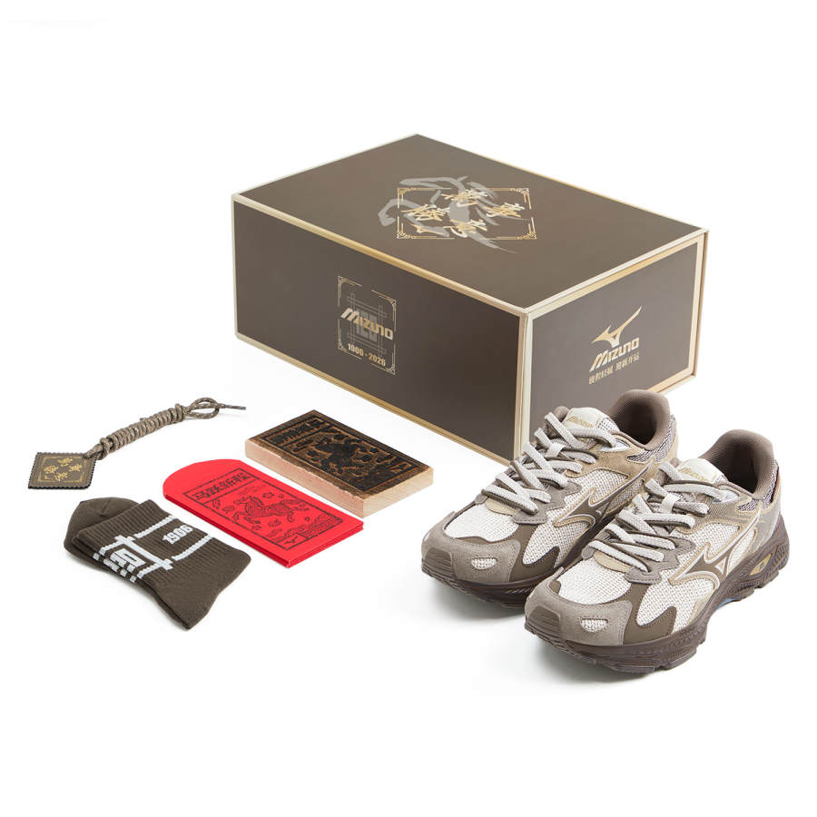 Mizuno Racer S Low top Running Shoes Unisex Rain Umber