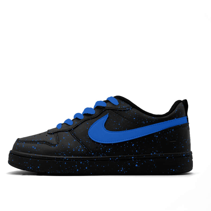Nike Nike Court Borough Ink Dyed Azure Leather Abrasion Resistant Slip Resistant Abrasion Resistant Slip Resistant Low top