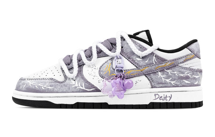 Nike Nike Dunk Liu Shen Xiaoli 1 Abrasion Resistant Low top Skateboard Shoes Unisex Purple White