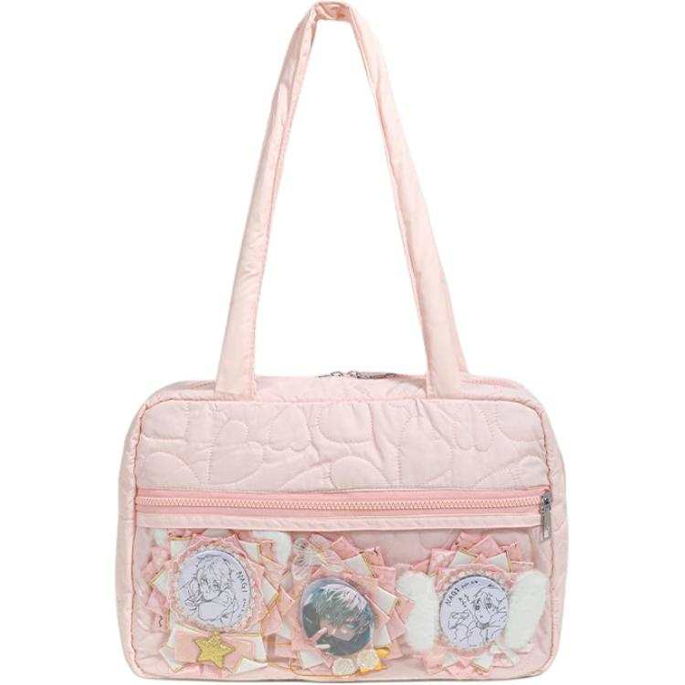 PAYOT PAYOT Polyester Ita Bag Regular Women's Pink/Black