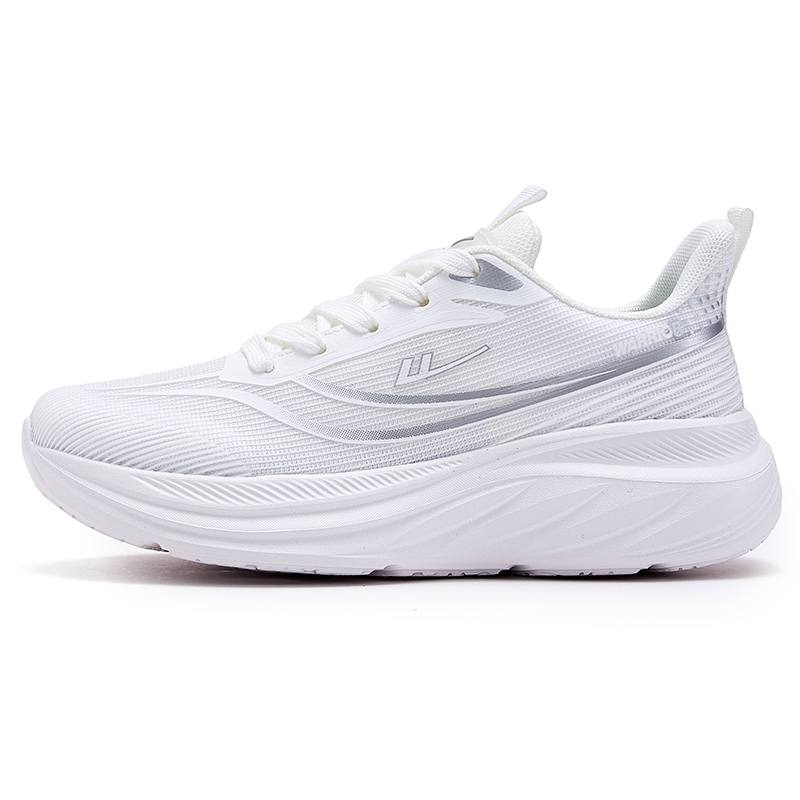 Warrior Cushioning Abrasion Resistant Lightweight Breathable Low top Running Shoes Women's White