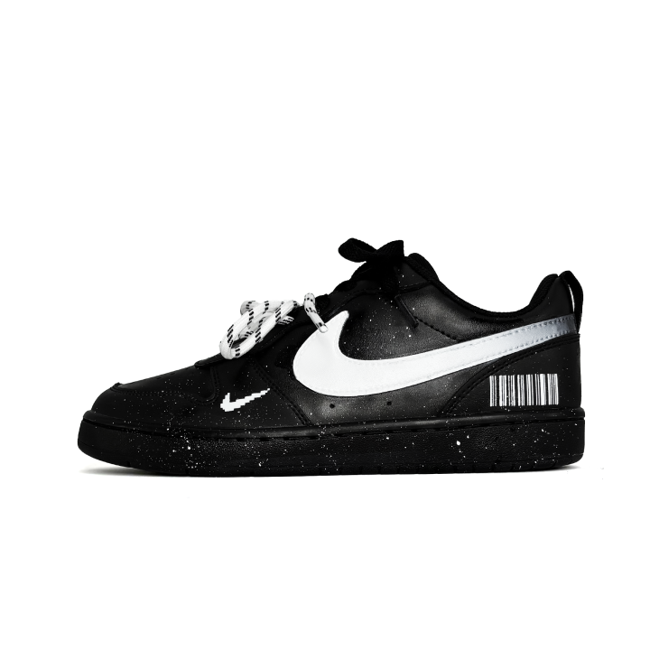 Nike Nike Court Borough Gradient Square Synthetic Leather Abrasion Resistant Slip Resistant Low top Skateboard Shoes