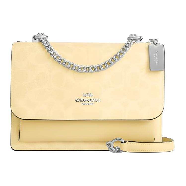 COACH Klare Coated Canvas Shoulder Bag Small Women's Yellow