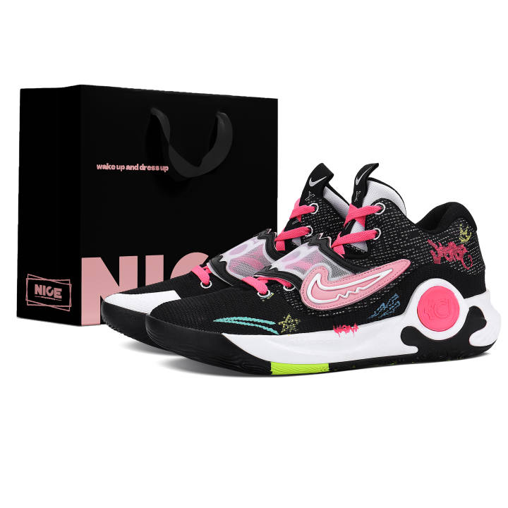 Nike Nike KD Trey 5 X Slip Resistant Slip Resistant Mid top Basketball Shoes Men's Black Pink