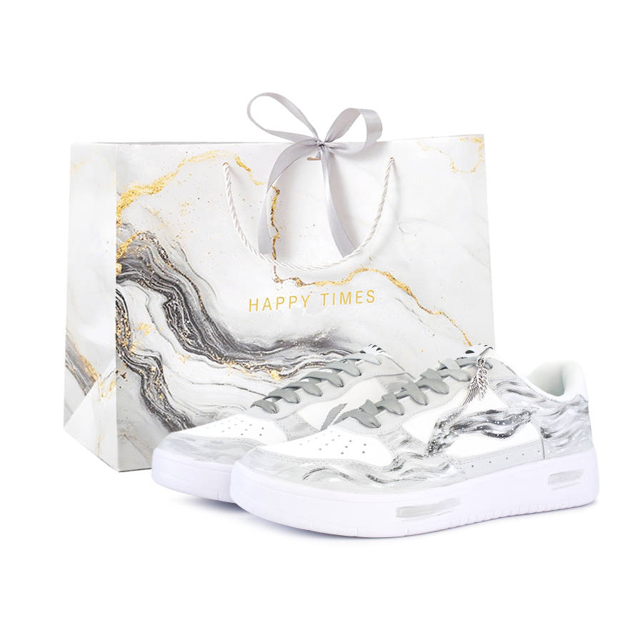 Li-Ning Li Ning Floating Boat Abrasion Resistant Slip Resistant Low top Skateboard Shoes Men's Gray White