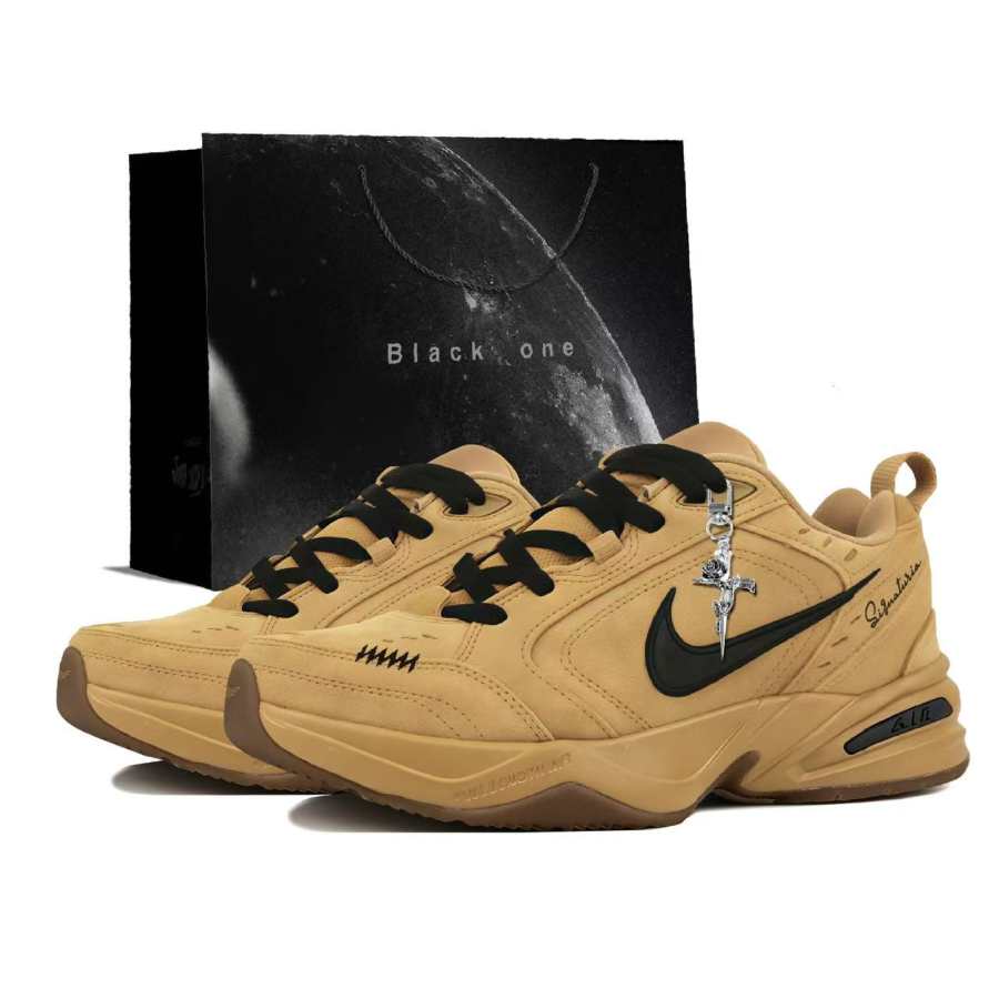 Nike Nike Air Monarch 4 Wheat Seal, Maillard Style Cushioning, Wear Resistant Low top Chunky Sneakers Men's Brown