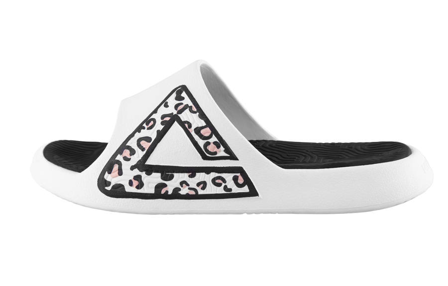 PEAK Tai Ji1.0 Cushioning Slip Resistant Abrasion Resistant Odor Resistant Quiet Slide Slippers Unisex White Black Pink