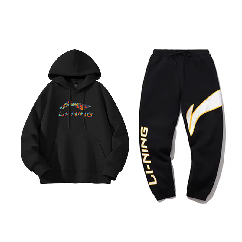 Li-Ning Li Ning Casual Sportswear Unisex Black+Black