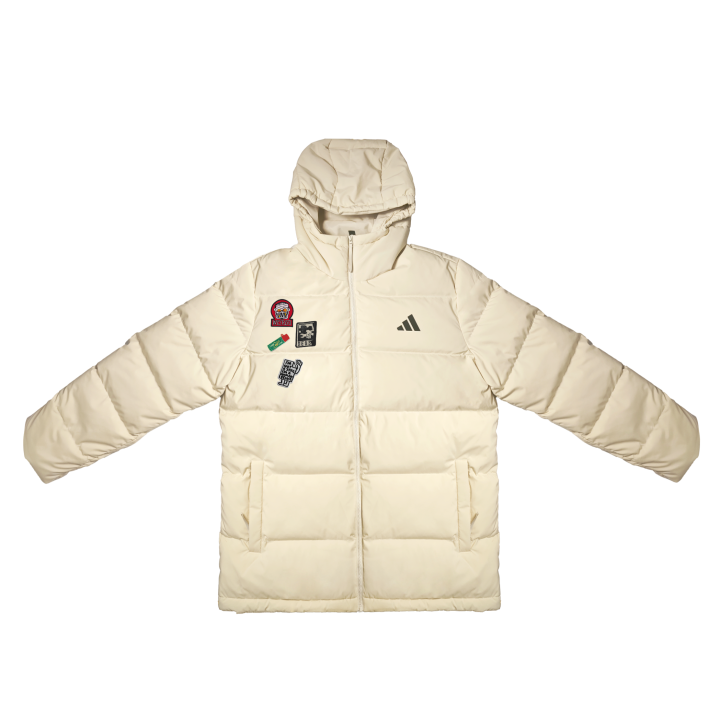 Adidas Adidas Down Jackets Unisex White Hooded Moderate Down Jacket