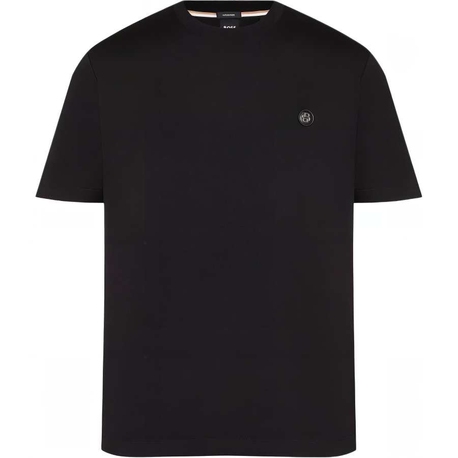 HUGO BOSS T Shirts Men's Black Crew Neck Moderate Straight Fit