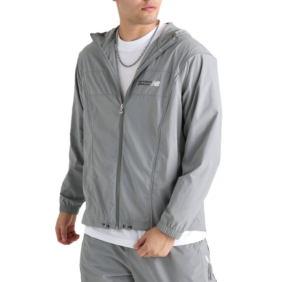 New Balance New Balance Jackets Men's Slate Gray Hooded Moderate Other