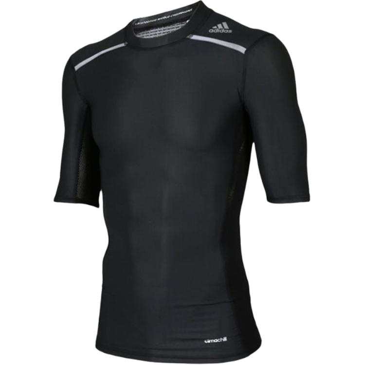 Adidas Adidas T Shirts Men's Black Crew Neck Moderate Straight Fit