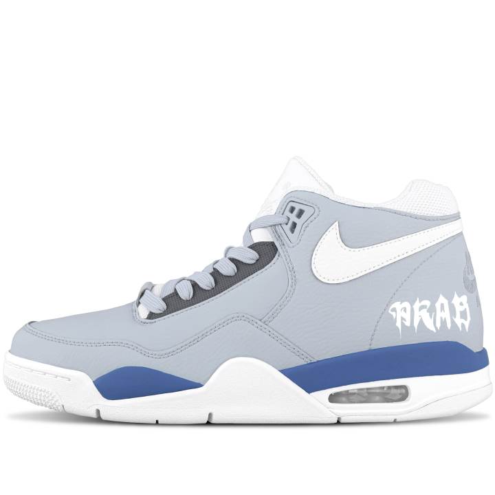 Nike Nike Flight Legacy Vintage Basketball Shoes Unisex Mid Top Gray/Blue/White