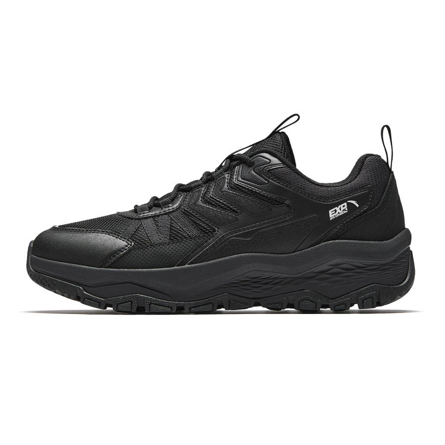 Anta Mountain Exploration Cushioning Abrasion Resistant Lightweight Slip Resistant Outdoor Shoes Men's Basic Black